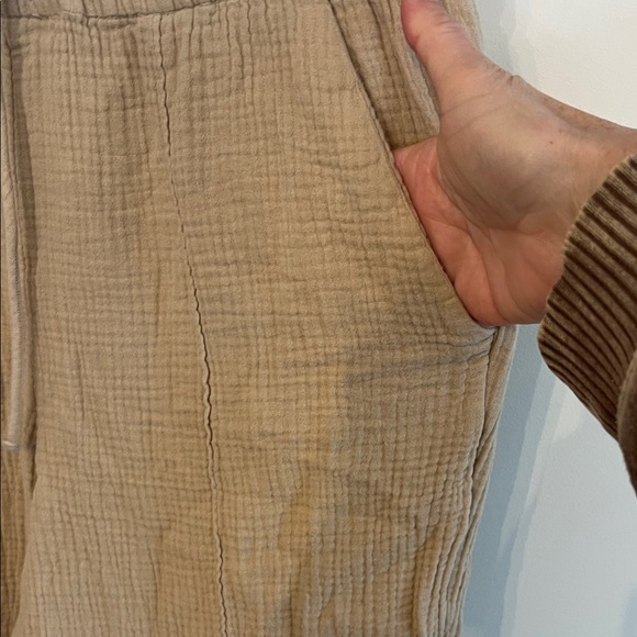 J. Crew Beige Cotten Drawstring Pants - Picture 4 of 8